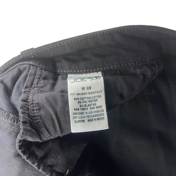 Joe's Jeans Original Classic Mid Rise Skinny Bootcut in Lynden Black Size 28 - Picture 5 of 8